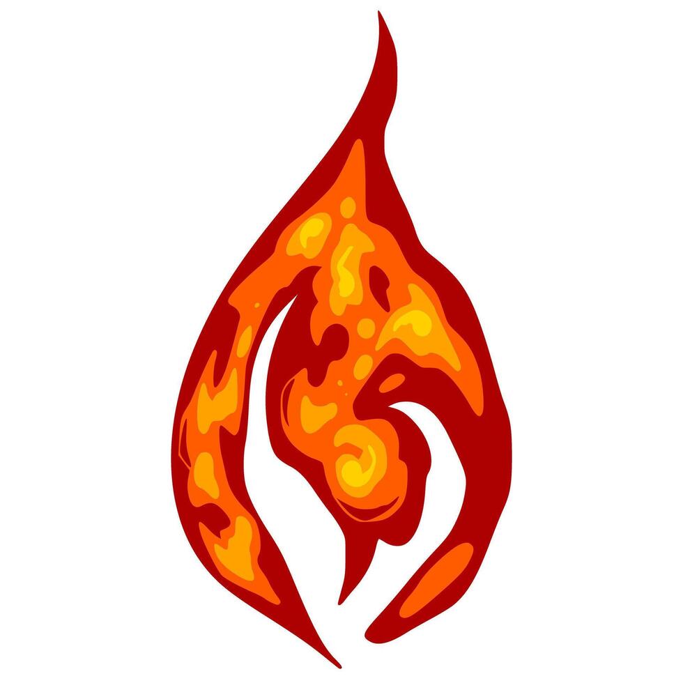 Fire flames Element Vector