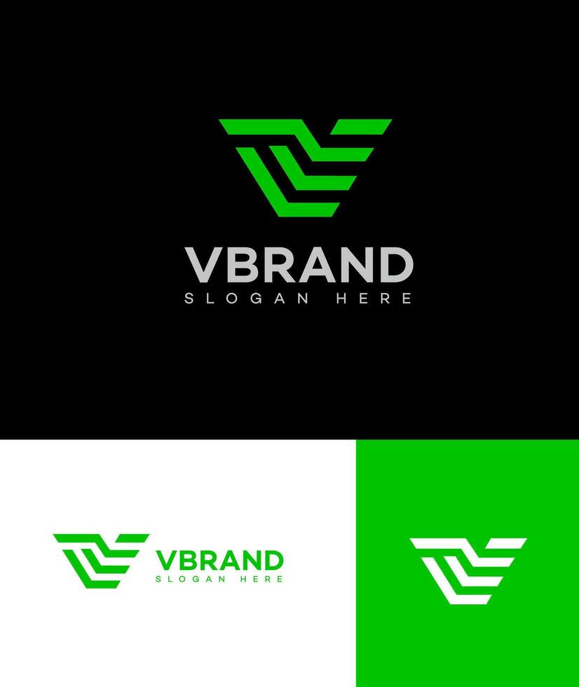 V Letter Logo Icon Brand Identity Sign Symbol Template vector