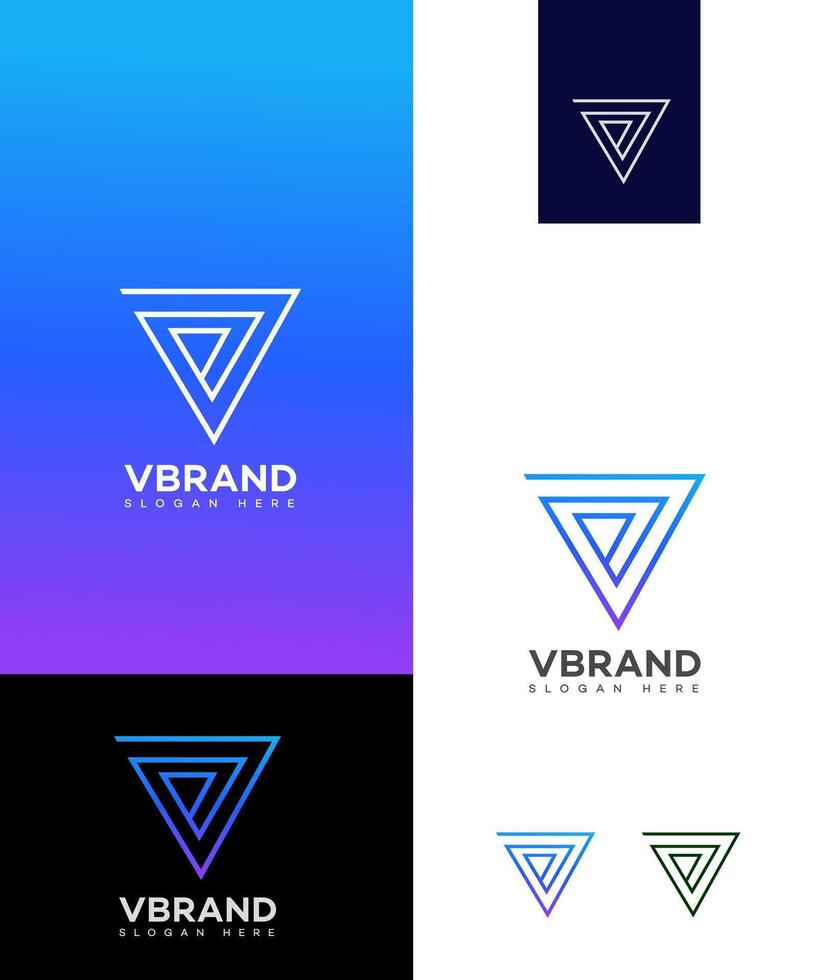 V Letter Logo Icon Brand Identity Sign Symbol Template vector