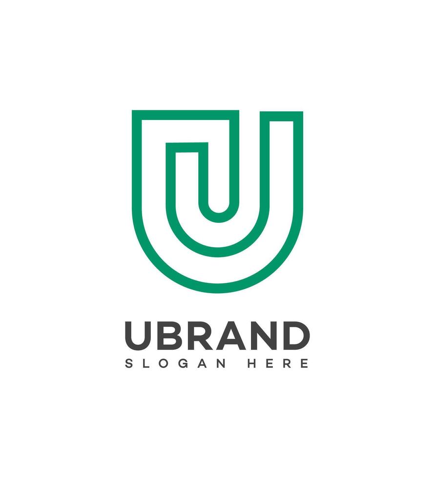 U Letter Logo Icon Brand Identity Sign Symbol Template vector