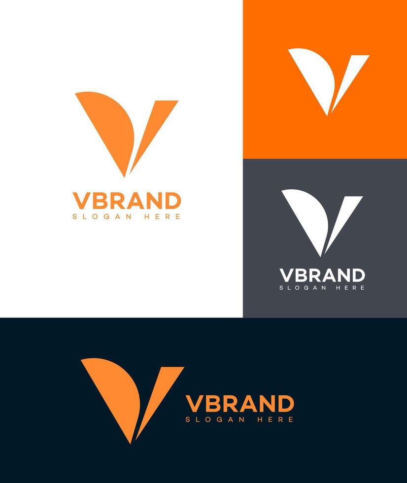 V Letter Logo Icon Brand Identity Sign Symbol Template vector