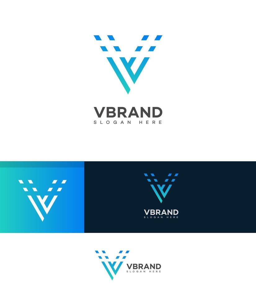 V Letter Logo Icon Brand Identity Sign Symbol Template vector