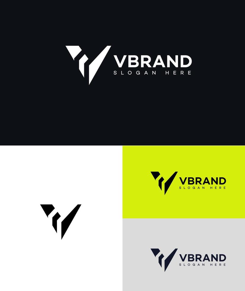 v letra logo icono marca identidad firmar símbolo modelo vector