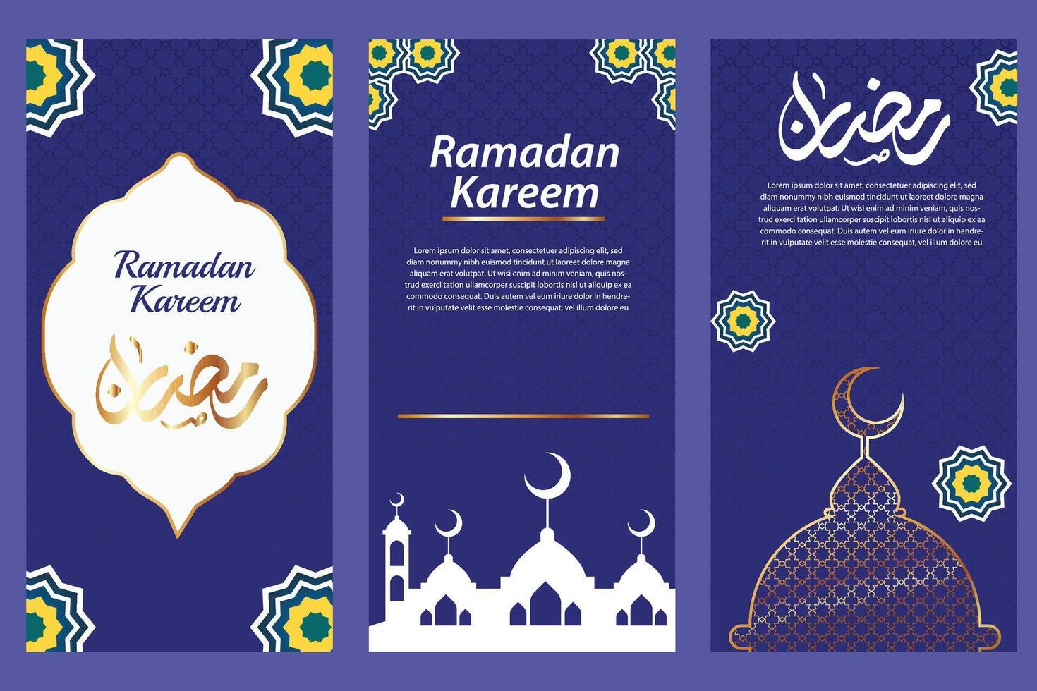 Ramadán kareem fondo, saludo bandera Ramadán islámico ornamento antecedentes diseño modelo vector