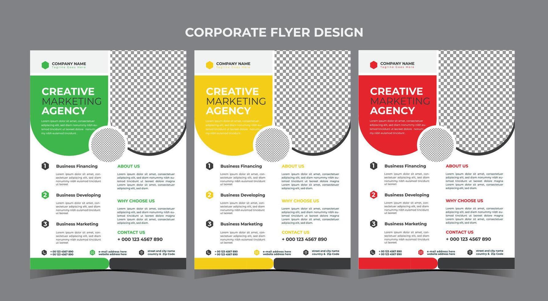 plantilla de diseño de volante de negocios vector