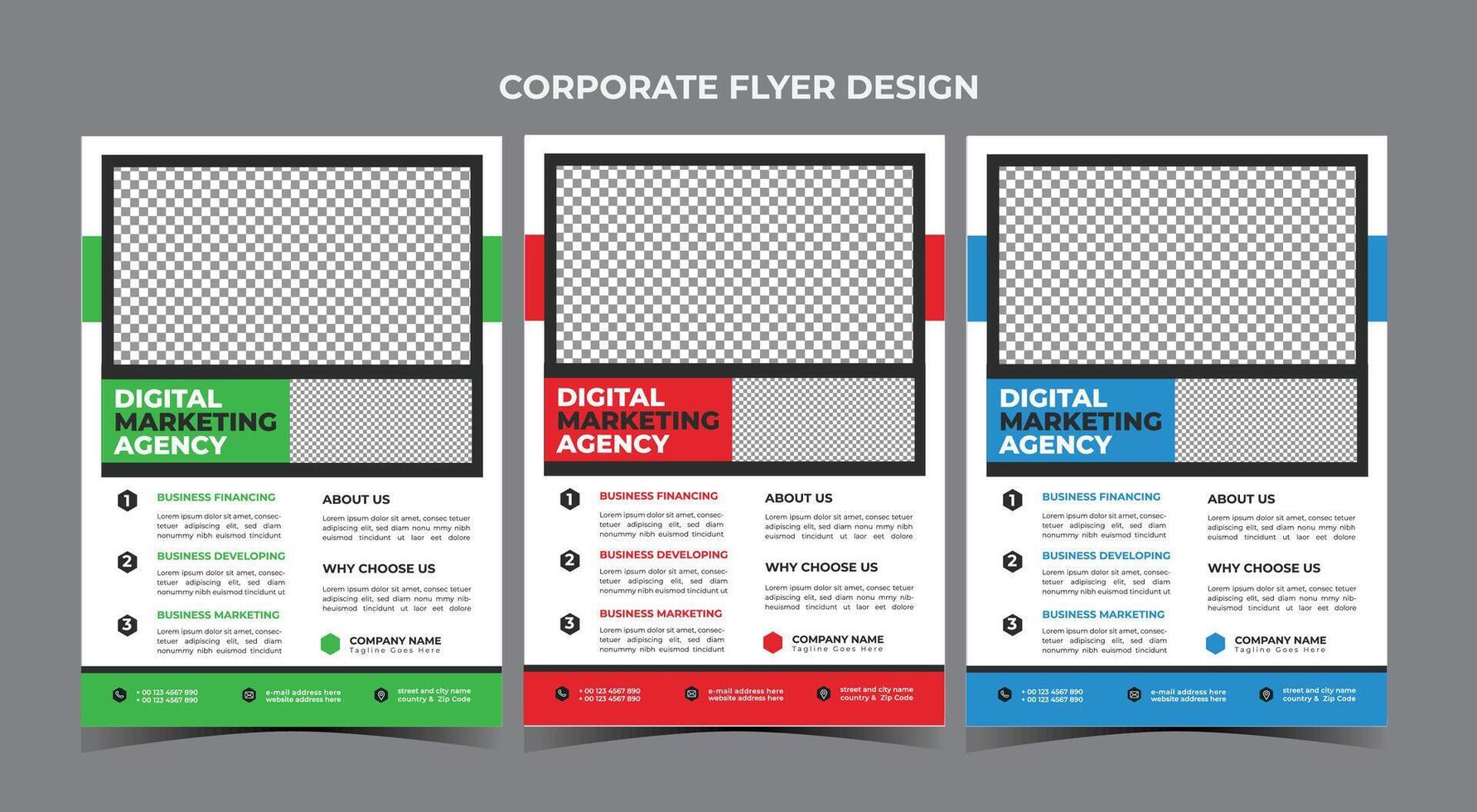 Business Flyer Design Template vector