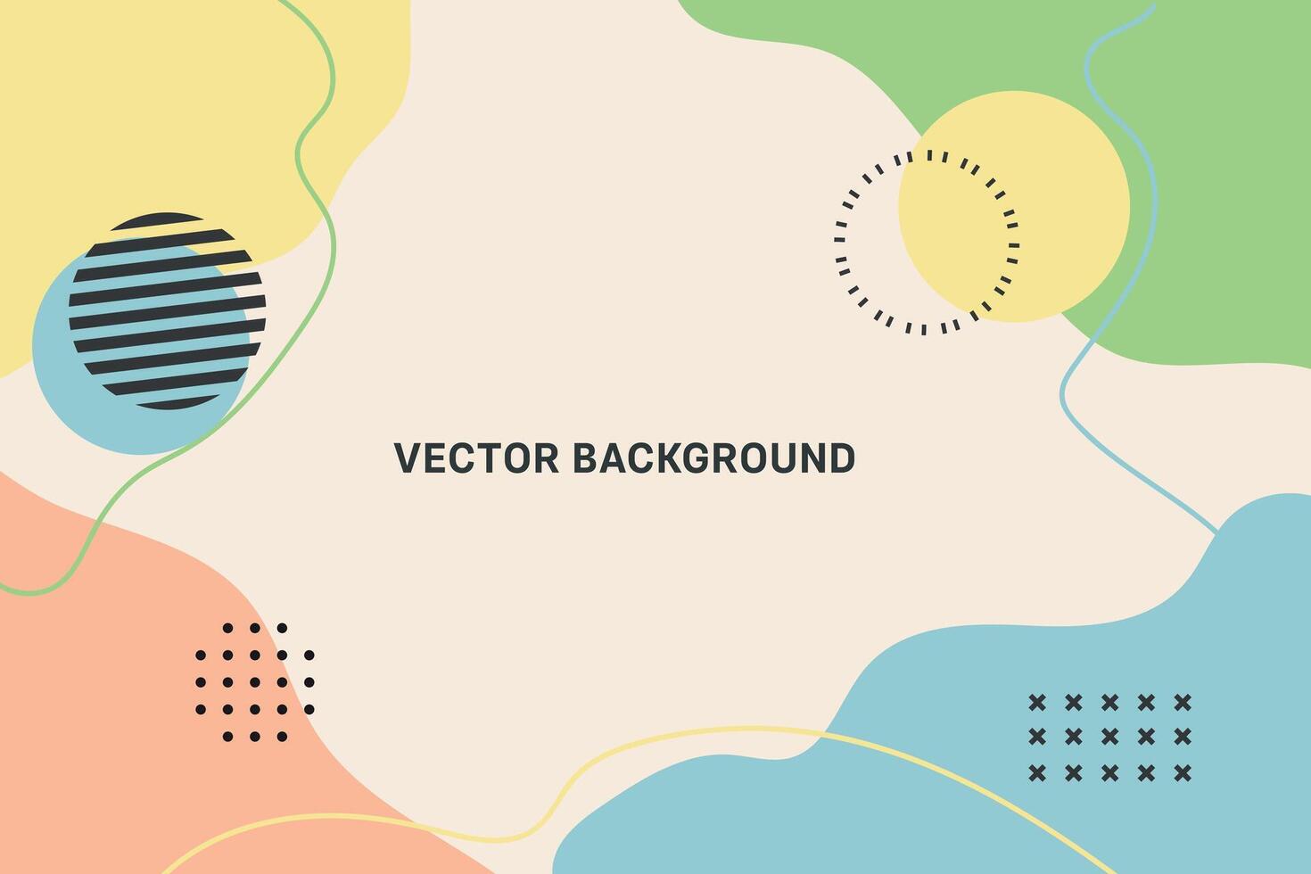 Abstract Vector Geometric Background. Wallpaper illustrations backdrop in pastel colors. Suitable for covers, poster designs, templates, banners