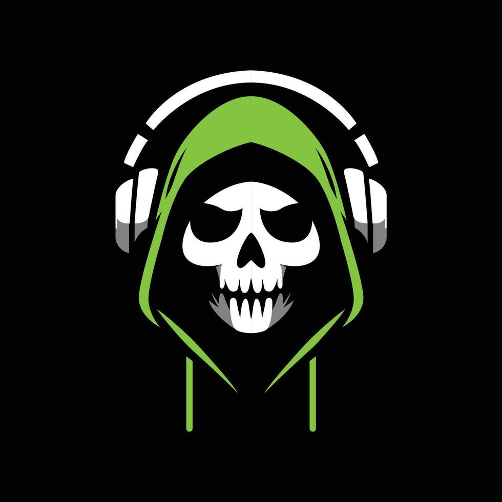 Gaming Logo Skull Hacker Sports Logo Gaming Logo Hackers vector