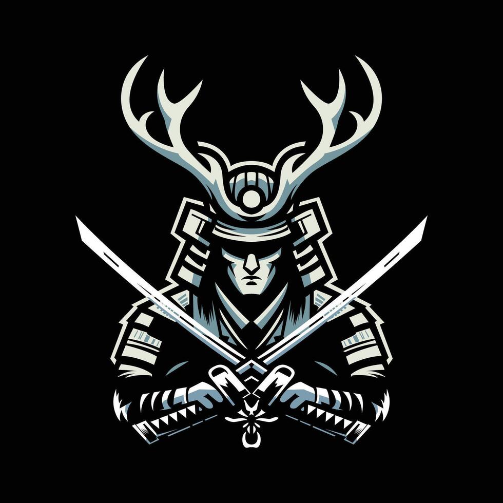 Gaming Samurai Ninja Logo Design Ninja Logo vector