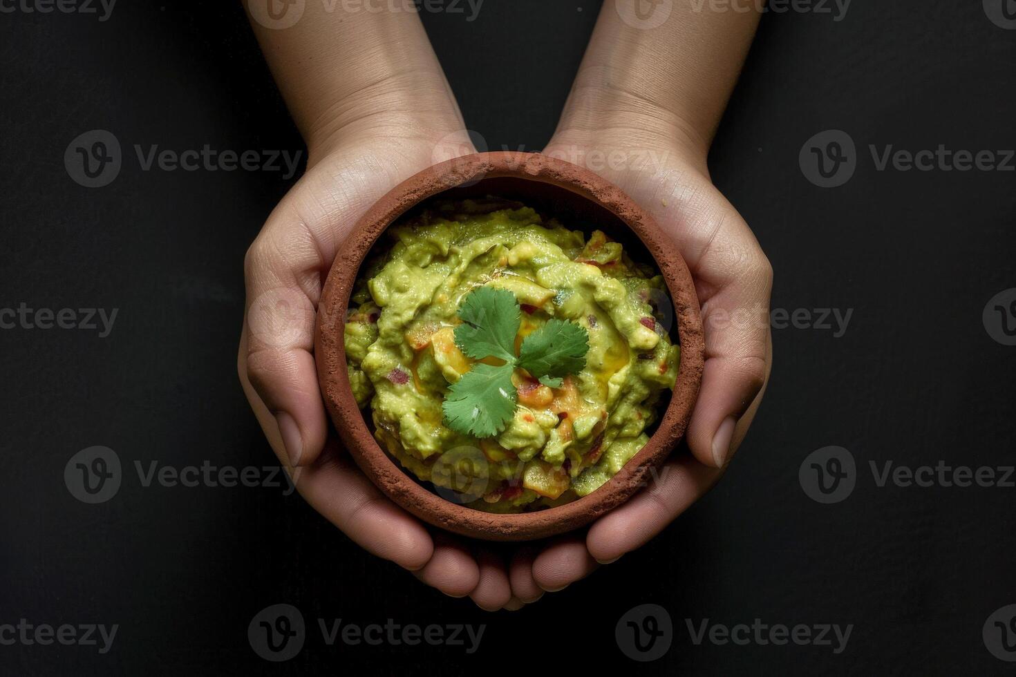 ai generado un cuenco en mexicano guacamole, mexicano gastronomía, bandera con Copiar espacio, generativo. ai generativo foto