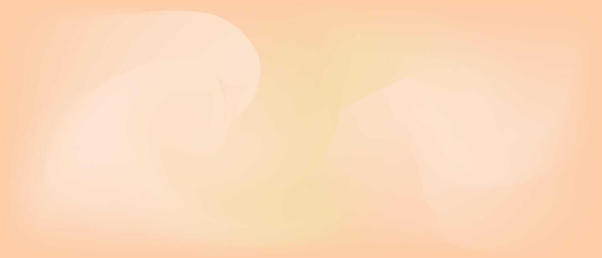 Soft blurred beige gradient background. Warm neutral liquid texture. Horizontal abstract blurred gradient mesh template. Vector illustration.