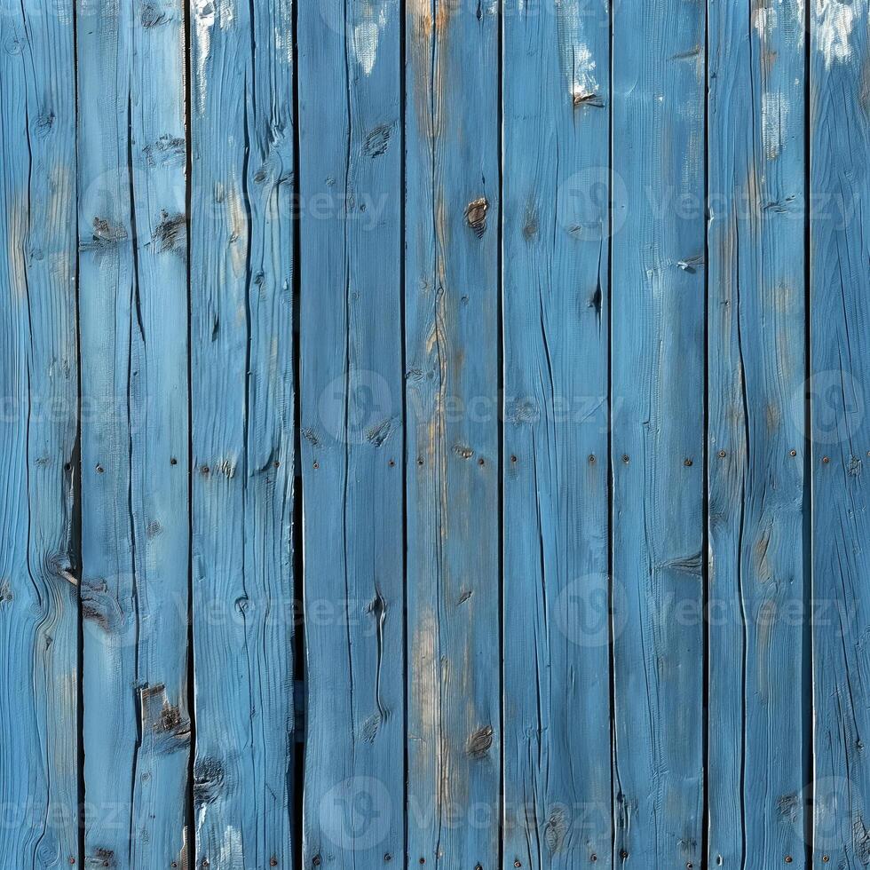 AI generated Texture of Wood blue panel for background. AI photo