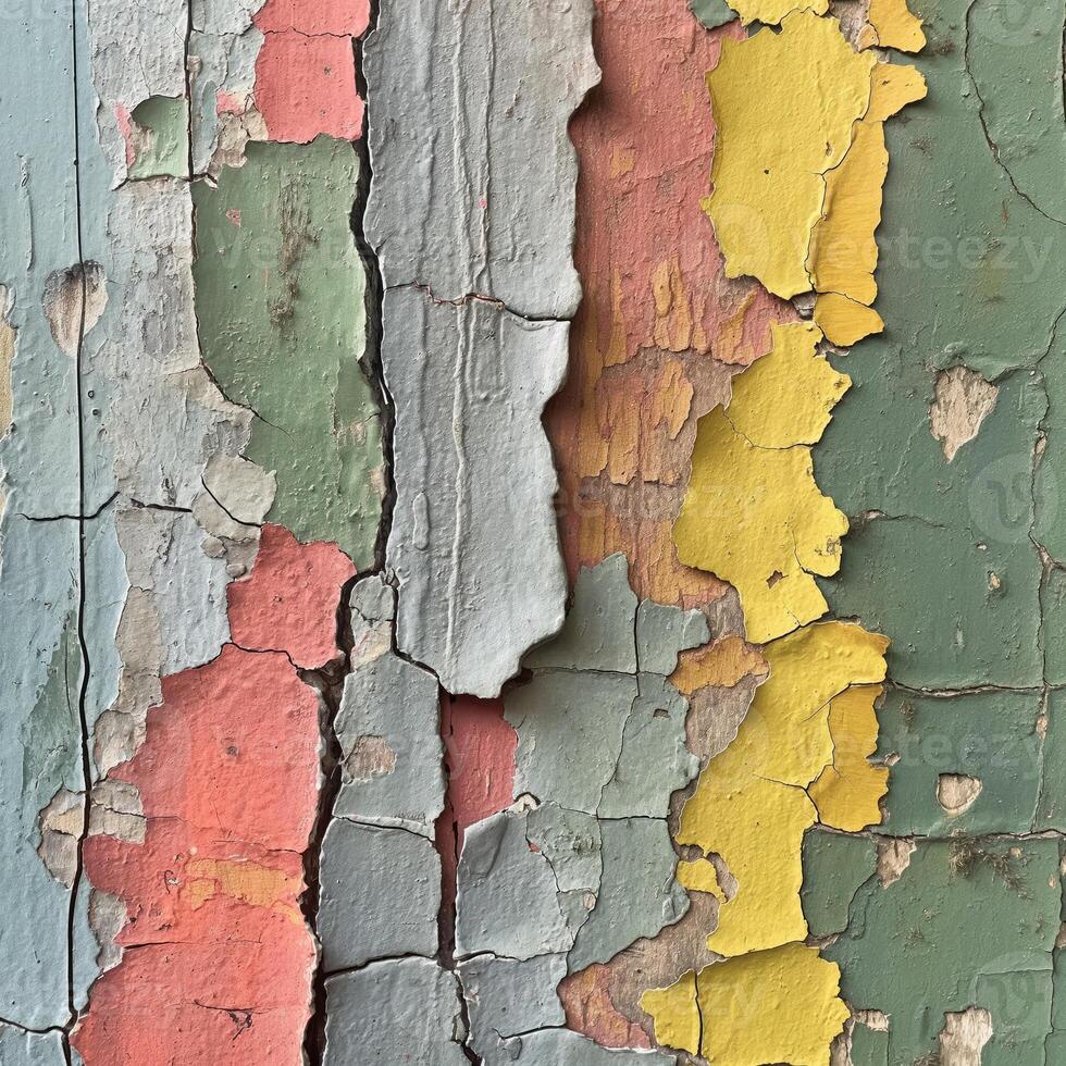 AI generated Peeling paint texture abstract. AI photo