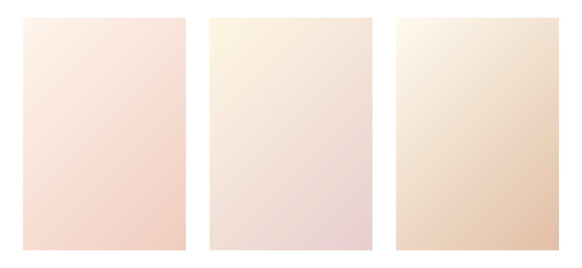 Nude gradient color. Delicate pink and coffee poster. vector