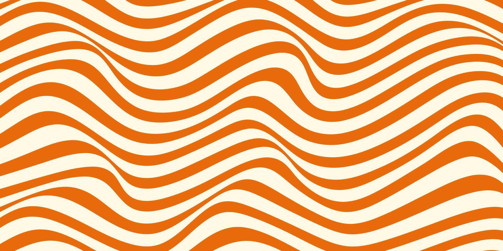 Wave pattern of caramel stripes. Toffee flow texture. Psychedelic linear texture vector
