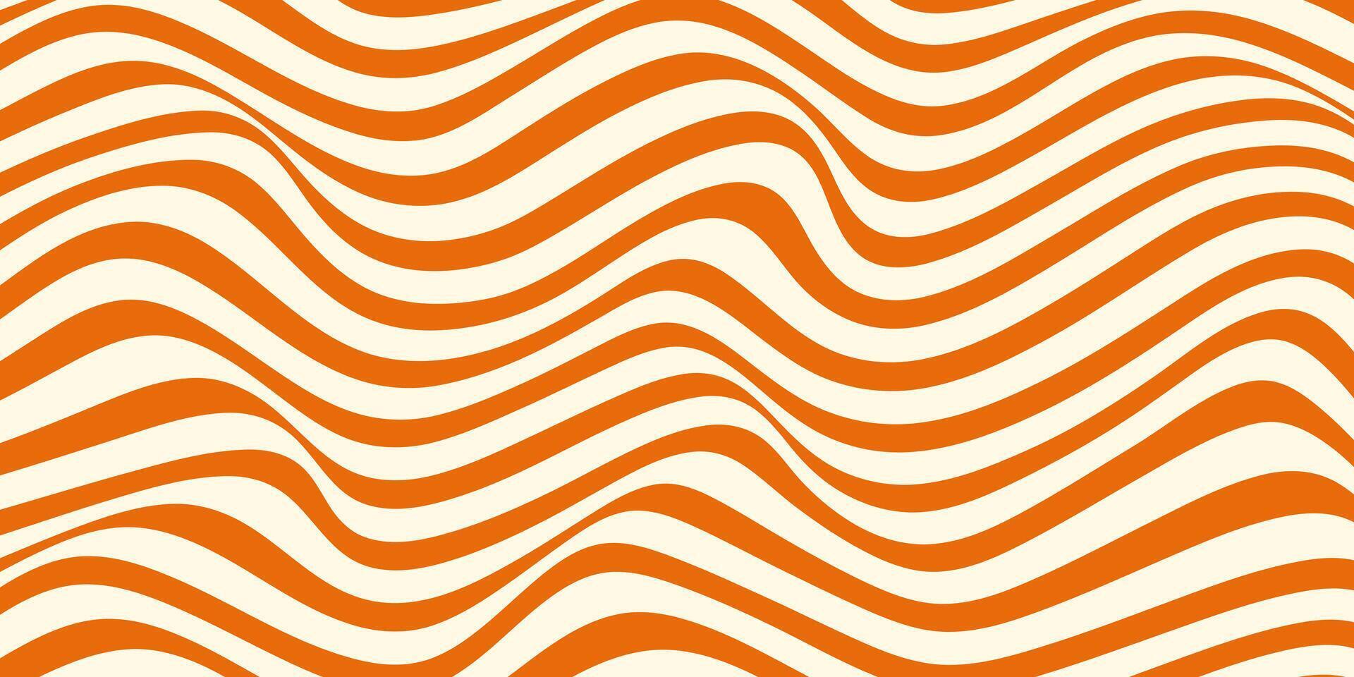 Wave pattern of caramel stripes. Toffee flow texture. Psychedelic linear texture vector