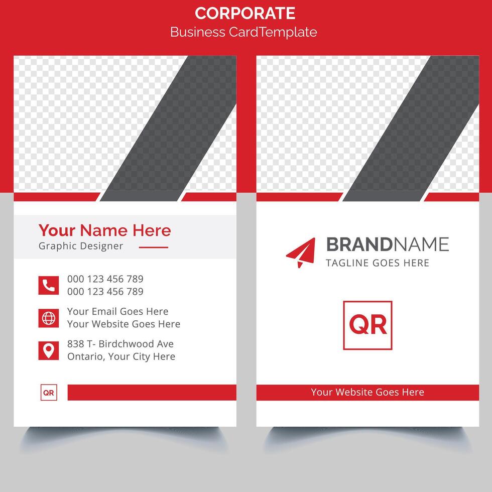 Corporate Business Card Template Design vector