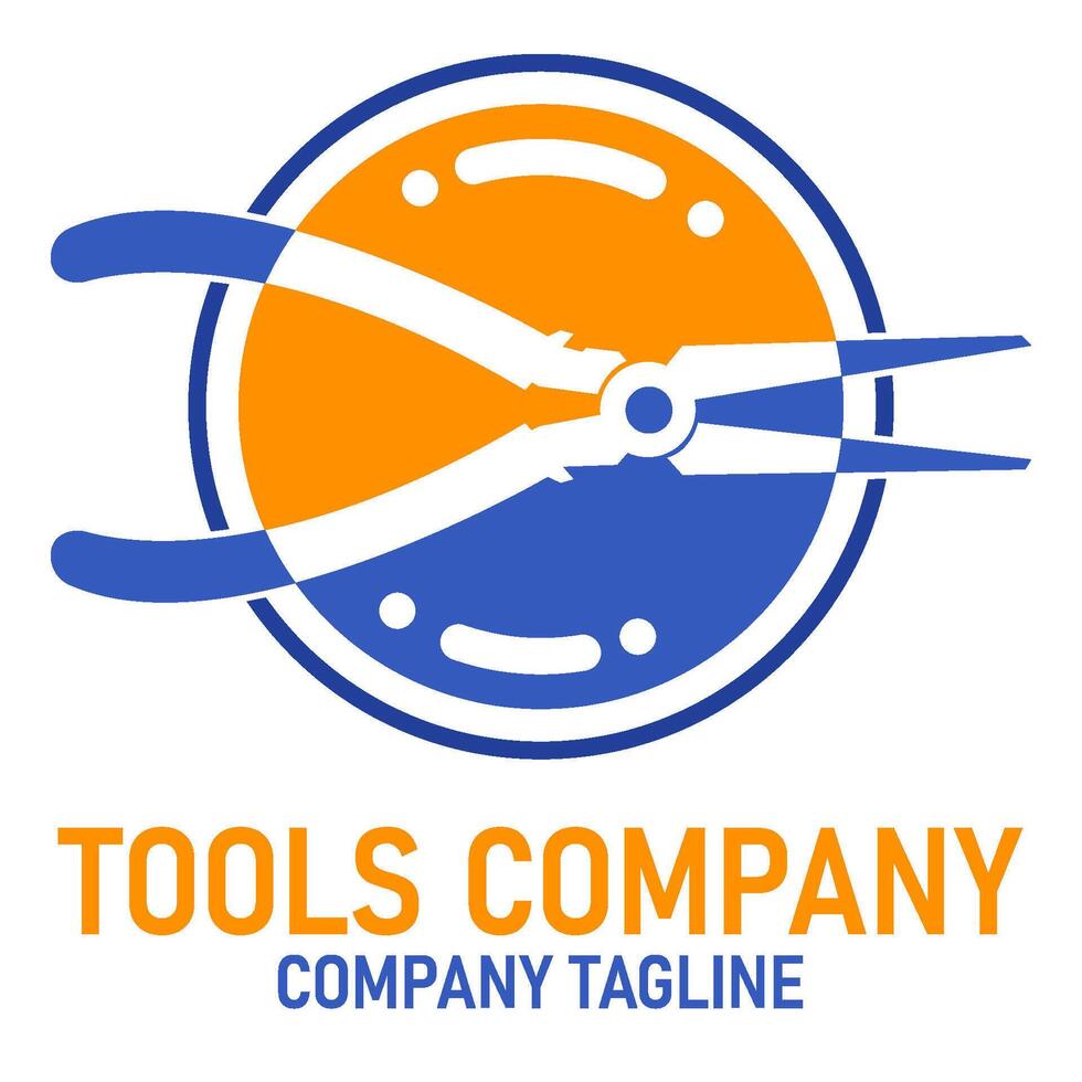 Pliers Tool Base Logo Editable Vector