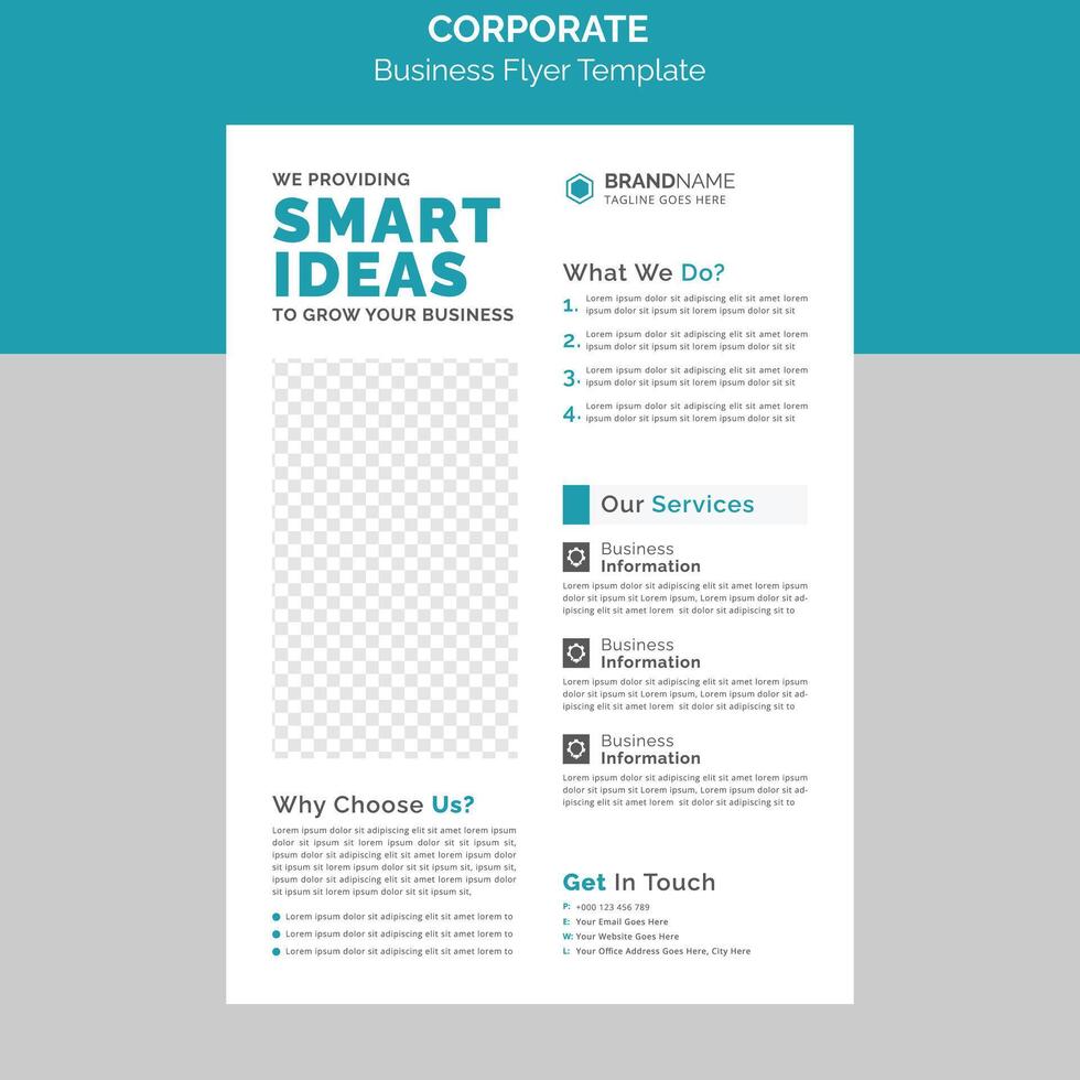 diseño de plantilla de volante de negocios corporativos vector