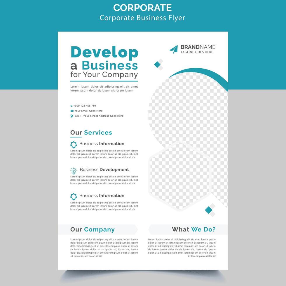 folleto de negocios corporativos creativos vector