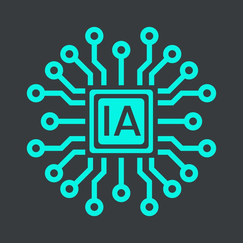 AI Vector Line Icon on isolated background, vector clip art design vector illustration