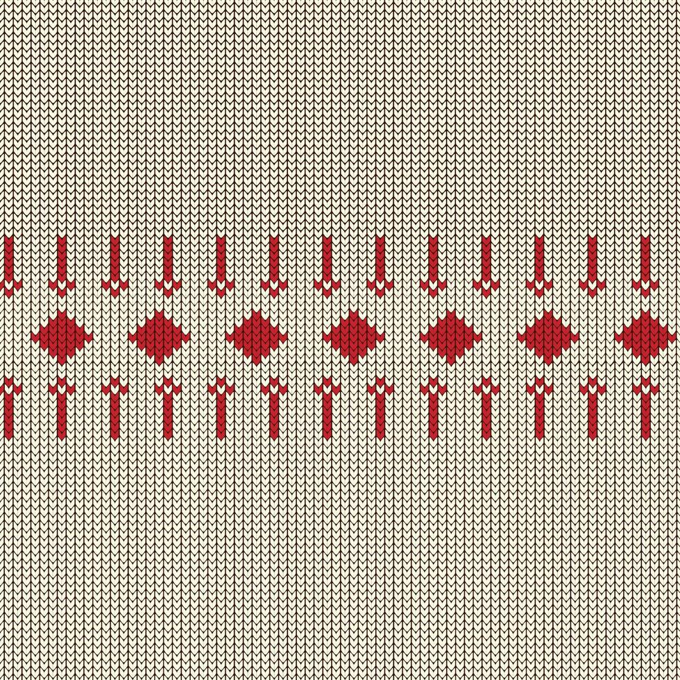 A knitting sweater pattern for valentine concept.Festive Sweater Design. Seamless Knitted Pattern, Sweater Fairisle clothes vector and illustration