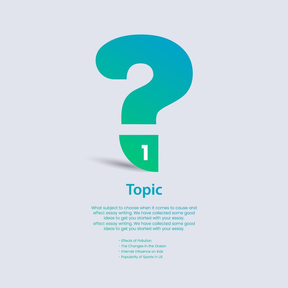 A blue question Option infographic templates design used in business and finance process vector, illustration vector