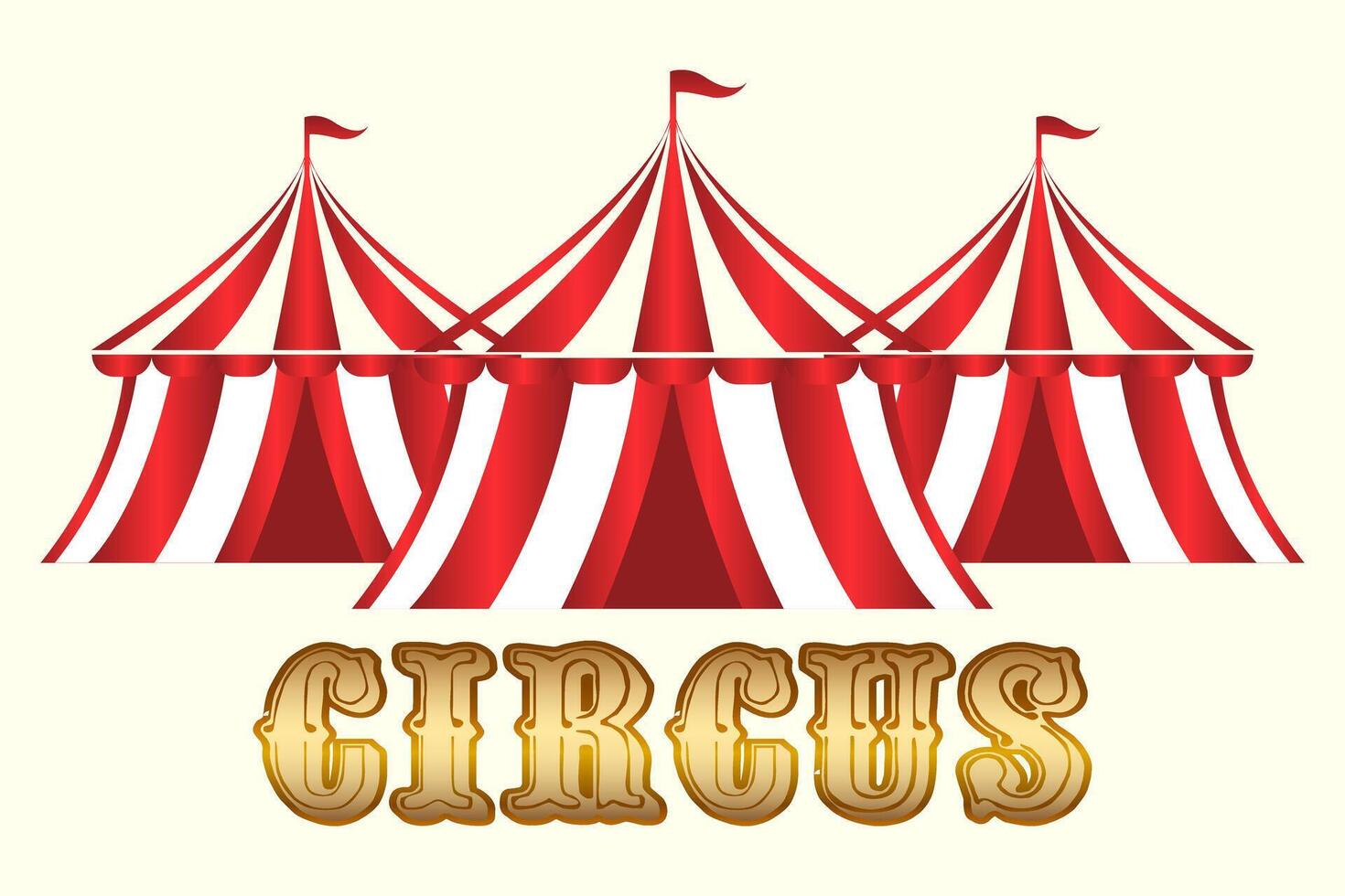 circo tienda icono o logo. carnaval, festival, justa marquesina parte superior signo. parque de atracciones símbolo. vector