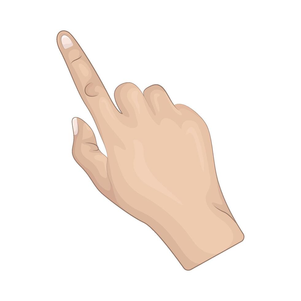 with hand touch illustration vector