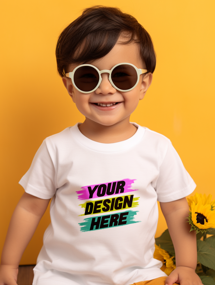 ai genererad bebis t-shirt attrapp psd