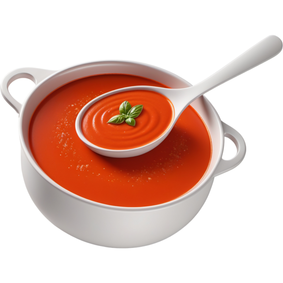 AI generated Delicious tomato soup. AI Generative png