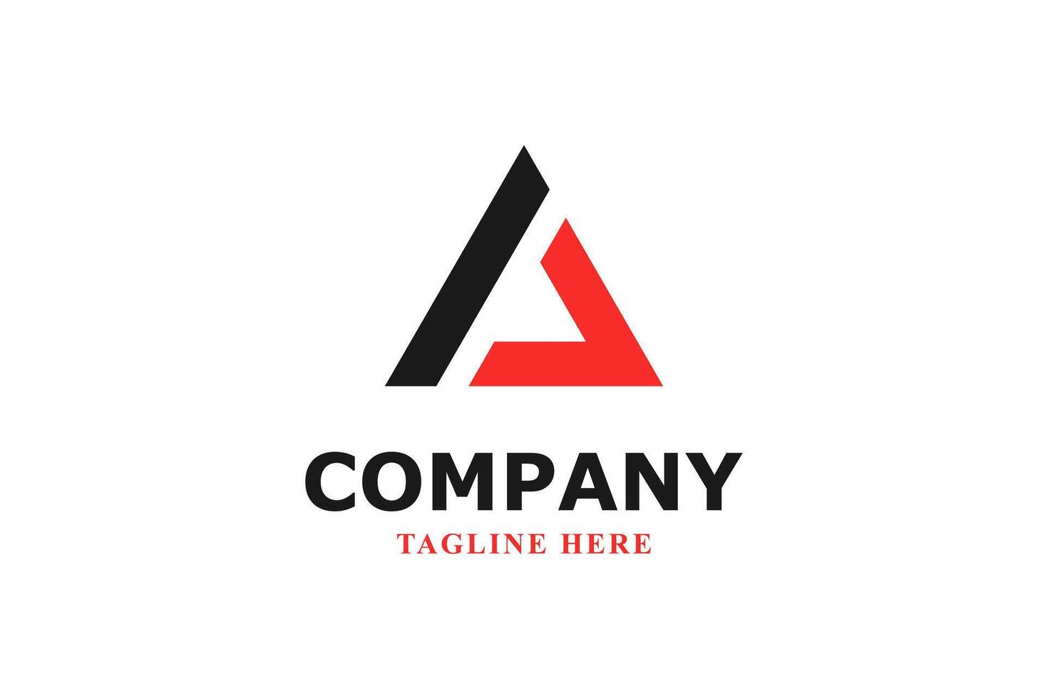 letter i and a logo and triangle slash vector
