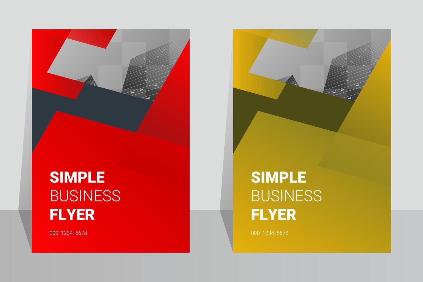 Creative marketing company A4 flyer cover template vector