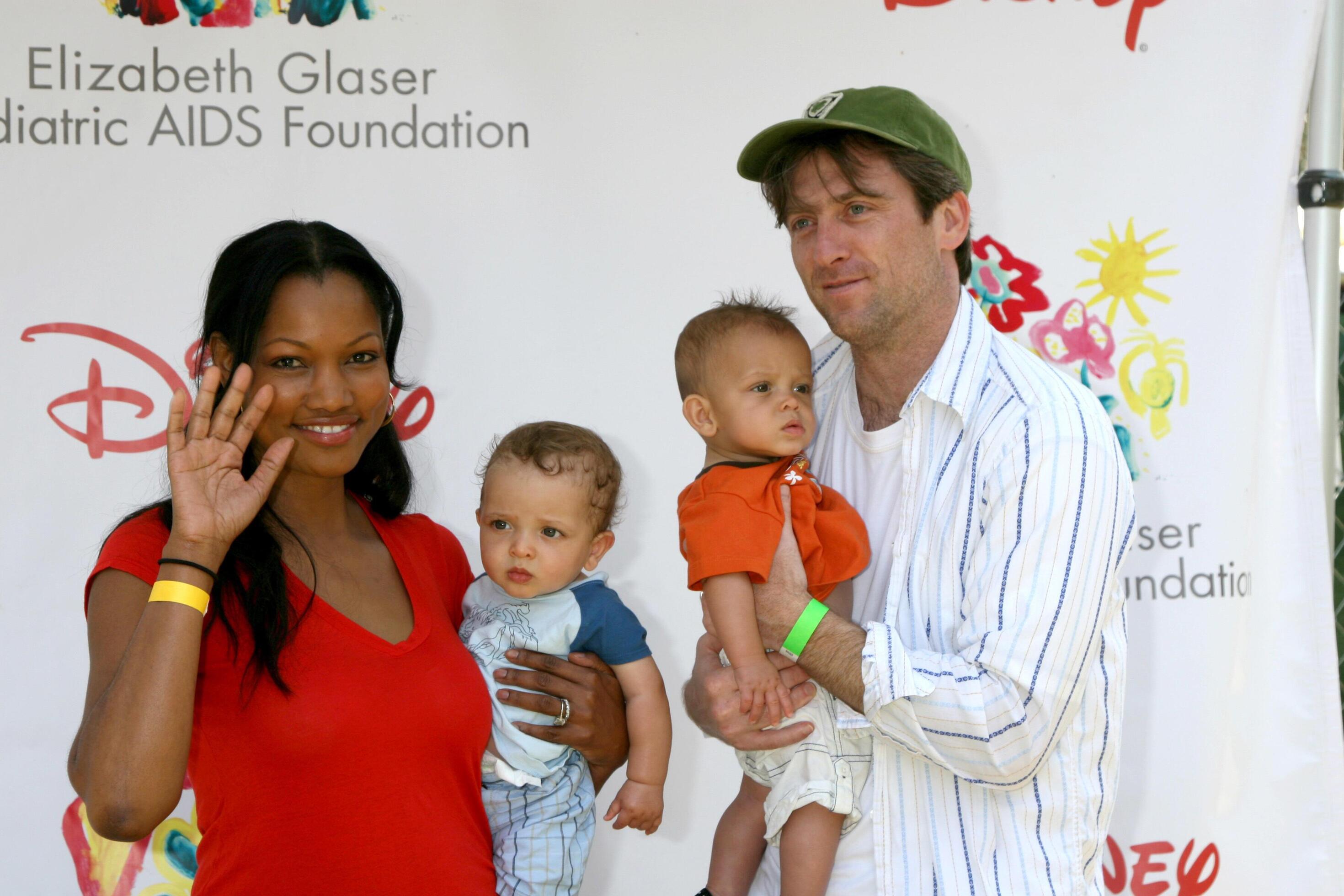 Garcelle Beauvais-Nilon, husband Mike Nilon, and twins Jax Josep