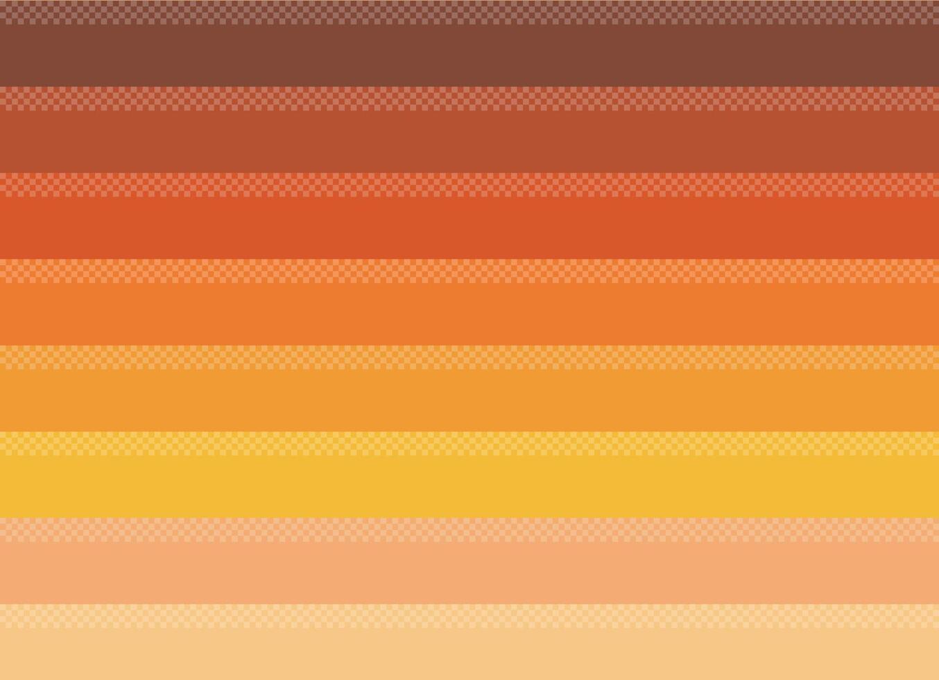 Sunset Pixelation Background vector