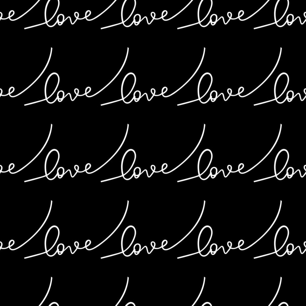 mano escrito letras amor sin costura patrón.texto antecedentes aplicable en fondo de pantalla, envase, imprimir, textiles a san valentin día o Boda vector