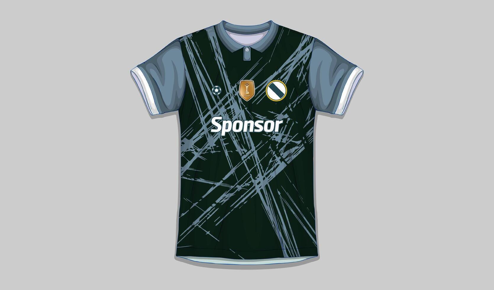 vector sports shirt design ready to print - football shirt for sublimation