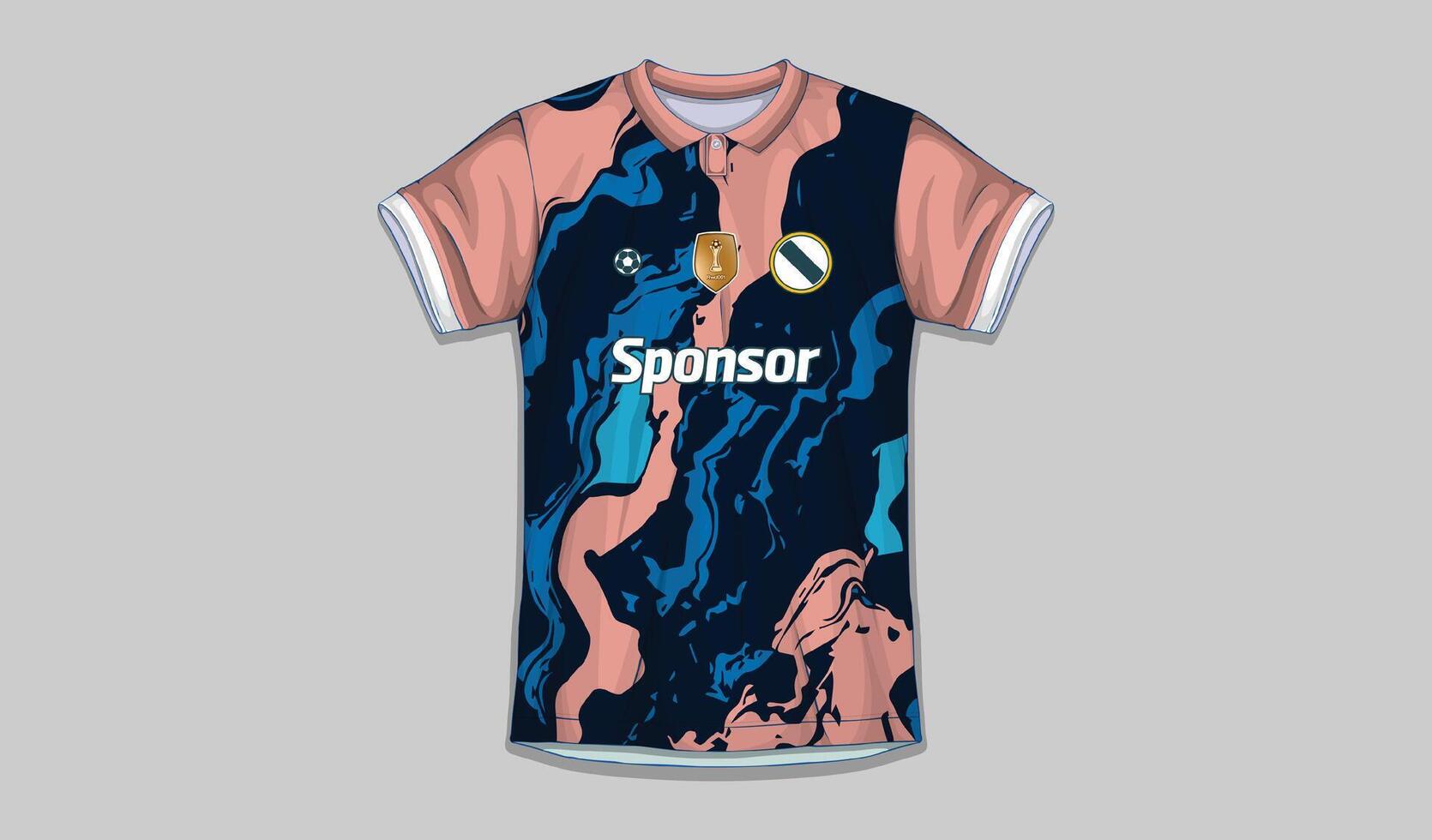 vector fútbol jersey diseño para sublimación, deporte t camisa diseño