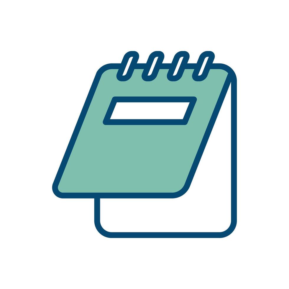 notepad icon vector design template in white background