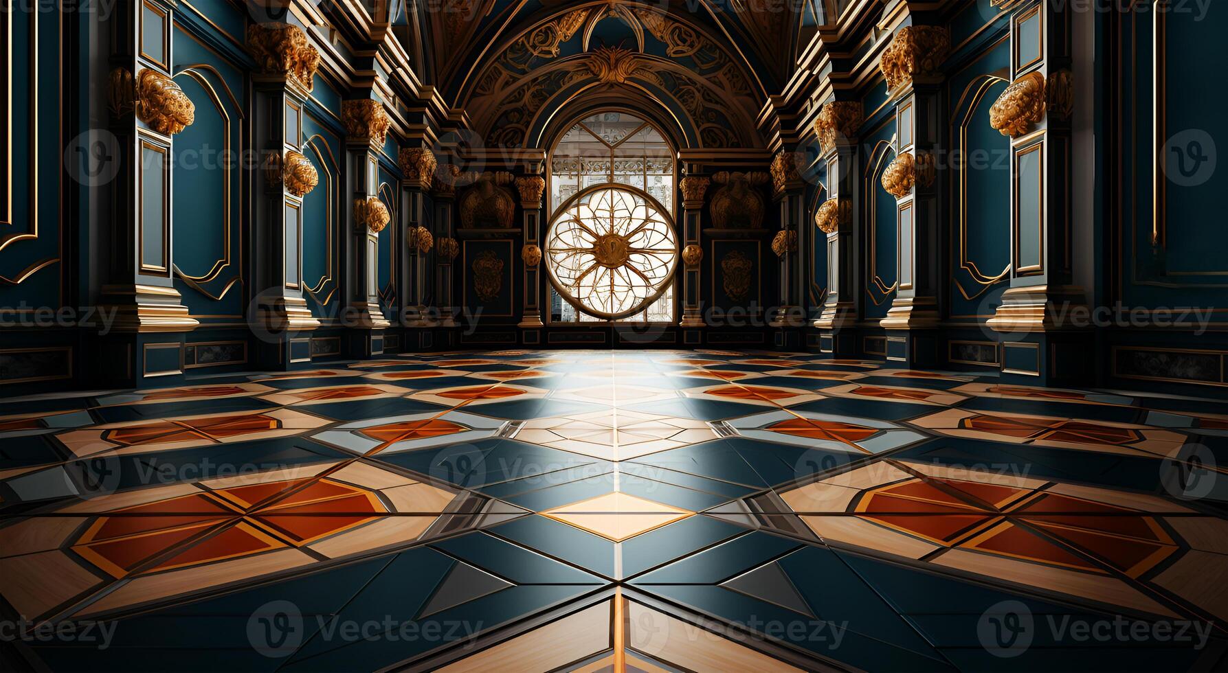 AI generated Vinyl pattern tile for home decoration that is used on floors photo