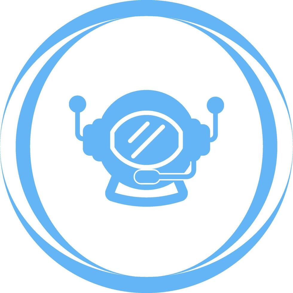 Astronaut Helmet Vector Icon