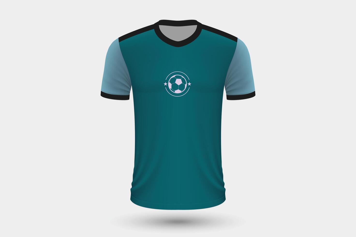 Realistic soccer shirt  Germany home jersey template for football kit. vector