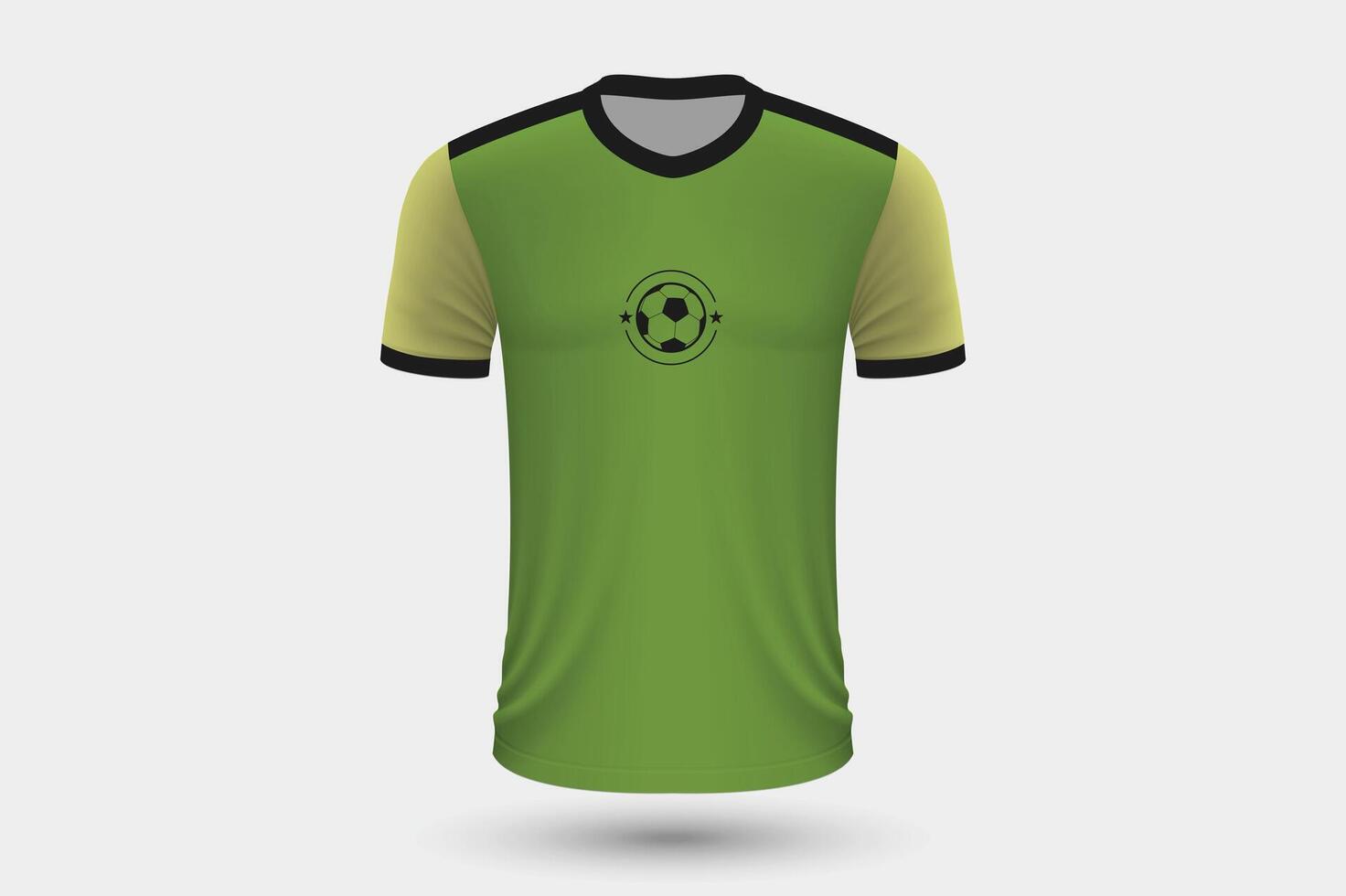 Realistic soccer shirt  Germany home jersey template for football kit. vector