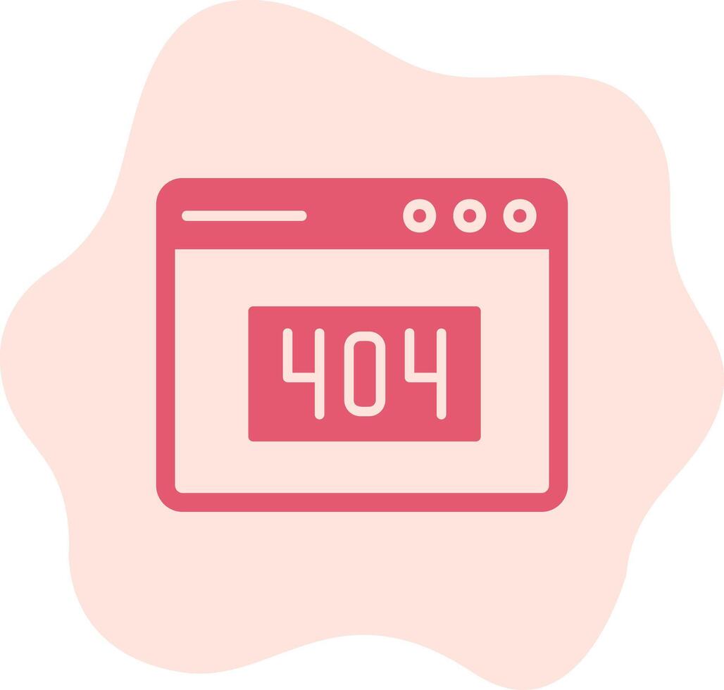 404 Error Vector Icon