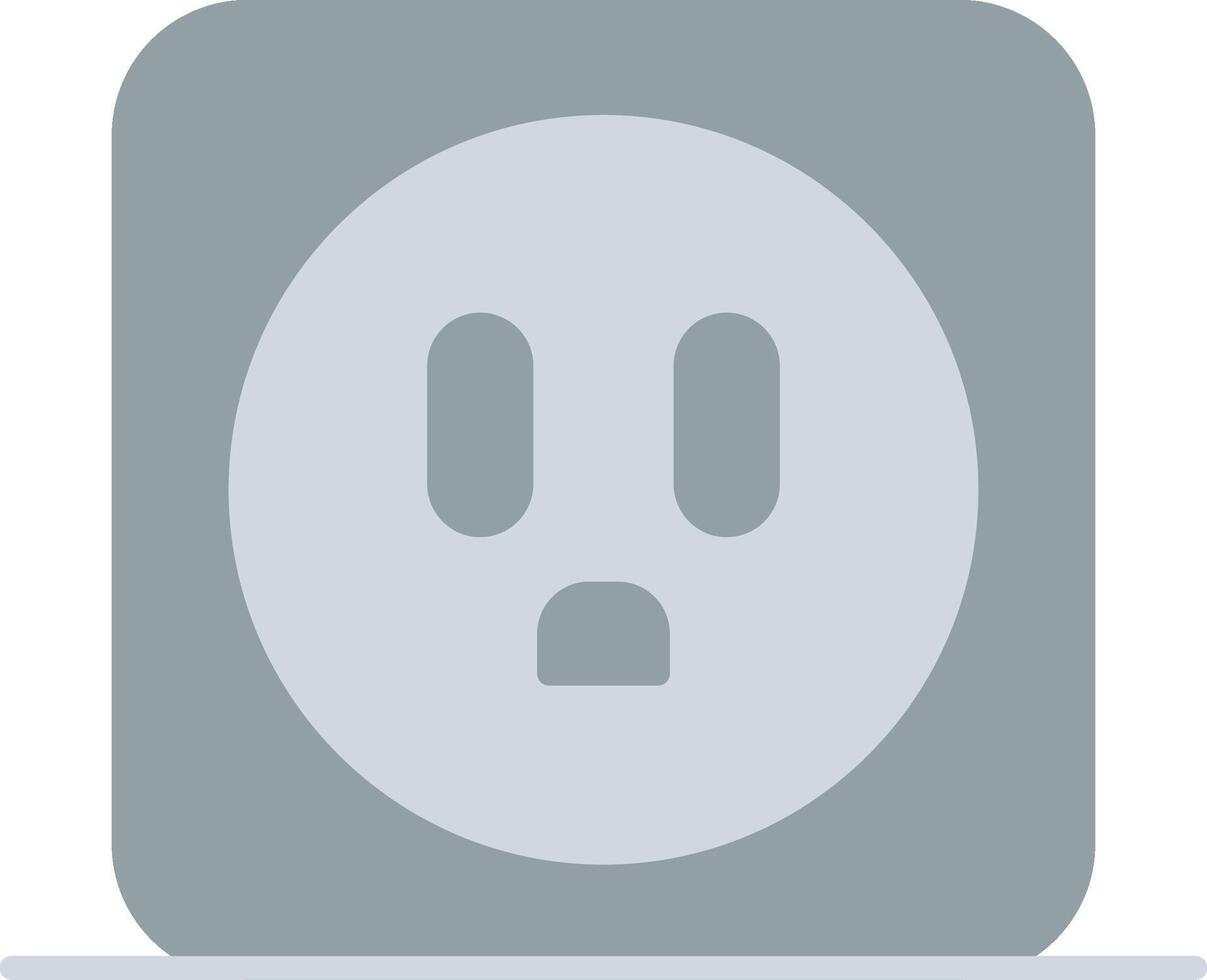 Power Socket Flat Light Icon vector