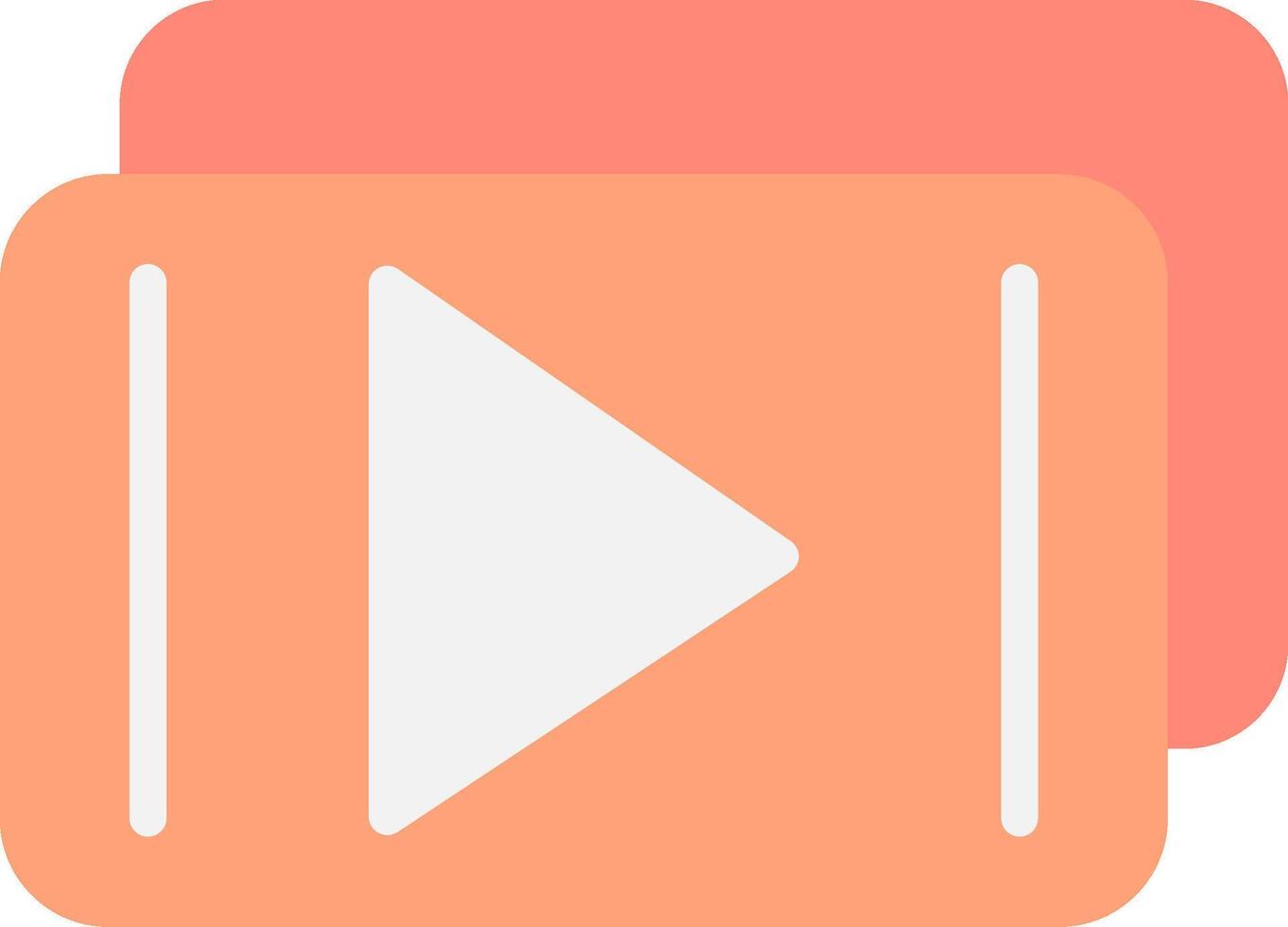 Play Button Flat Light Icon vector