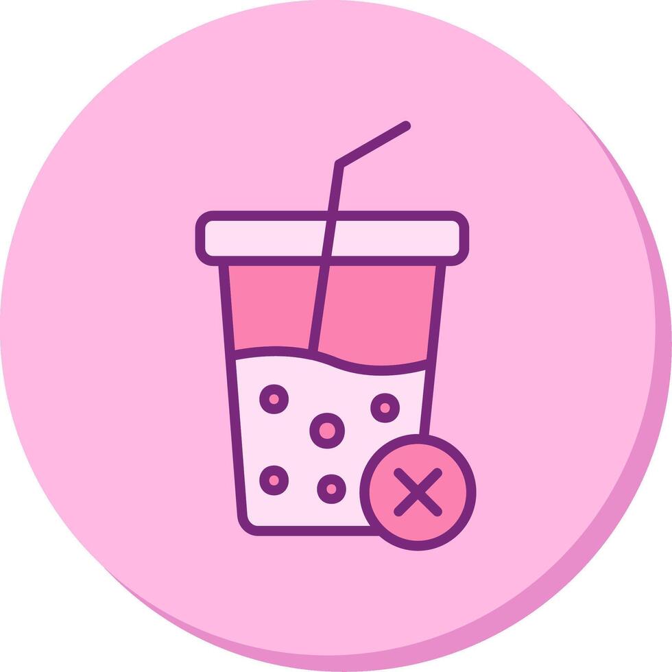 No Soft Drink Vector Icon