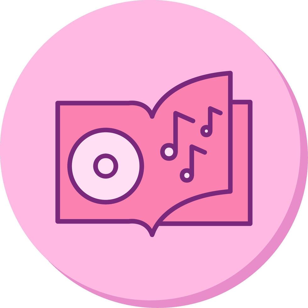 icono de vector de libro de audio