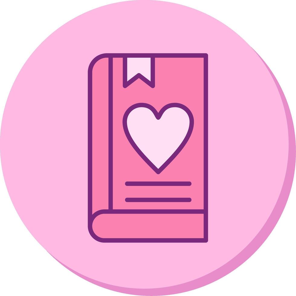 amor libro vector icono