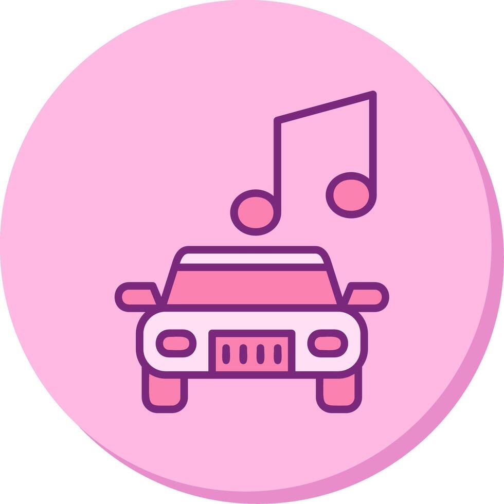 Car Music Vector Icon